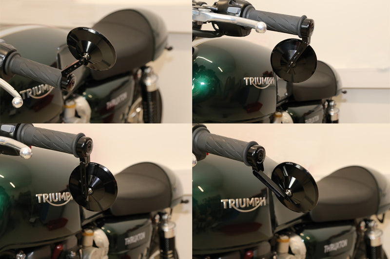 HIGHSIDER pro Bar End Mirror Montana 2 Black Short (1pc) – Cafe