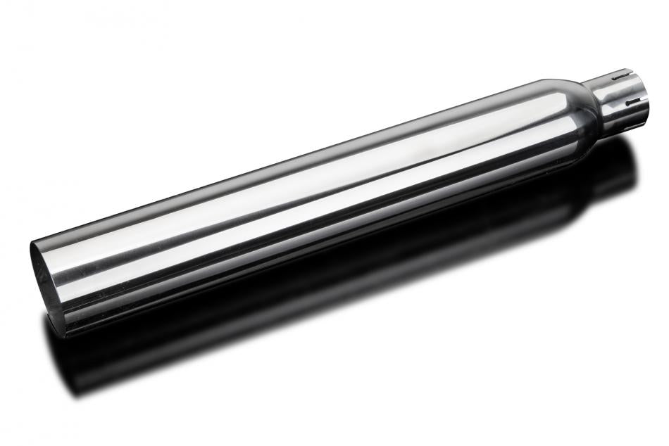 Delkevic 550mm Custom Muffler, Stainless Steel, Multiple Styles for cafe racer motorcycle builds