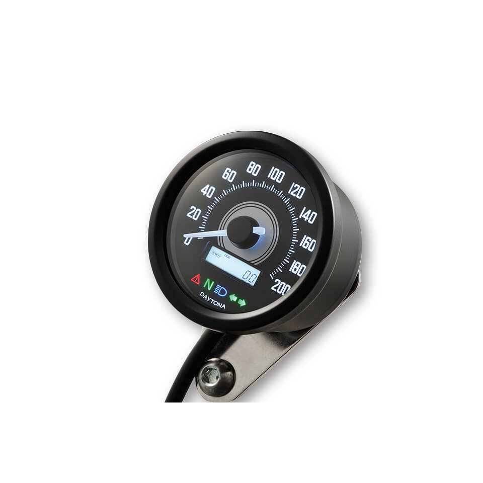 DAYTONA VELONA 2, digital speedometer with holder, 60 mm