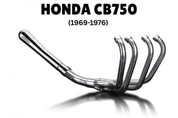 HONDA CB750  69-76 STAINLESS REVERSE CONE EXHAUST SYSTEM