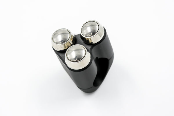 3 Button Handlebar Controls 22mm (SILVER BUTTONS)