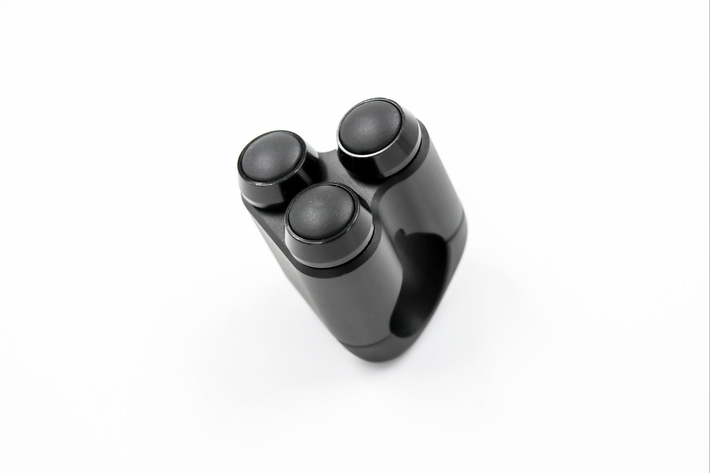 3 Button Handlebar Controls 22mm (BLACK BUTTONS) for cafe racer motorcycle builds