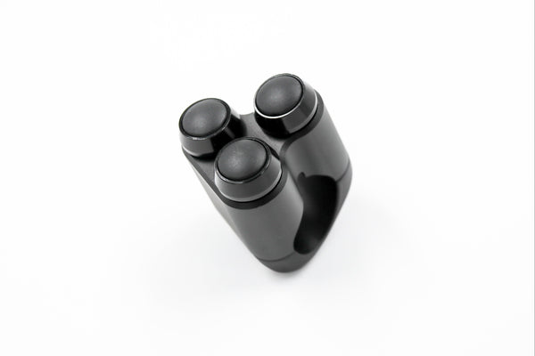 3 Button Handlebar Controls 22mm (BLACK BUTTONS)