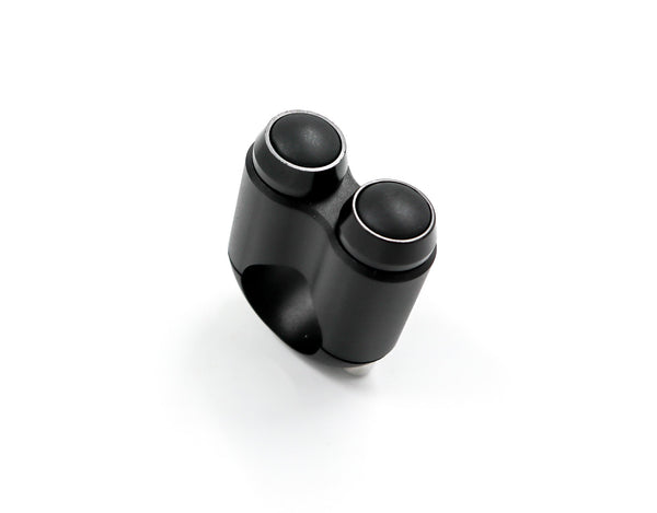2 Button Handlebar Controls 22mm (BLACK BUTTONS)