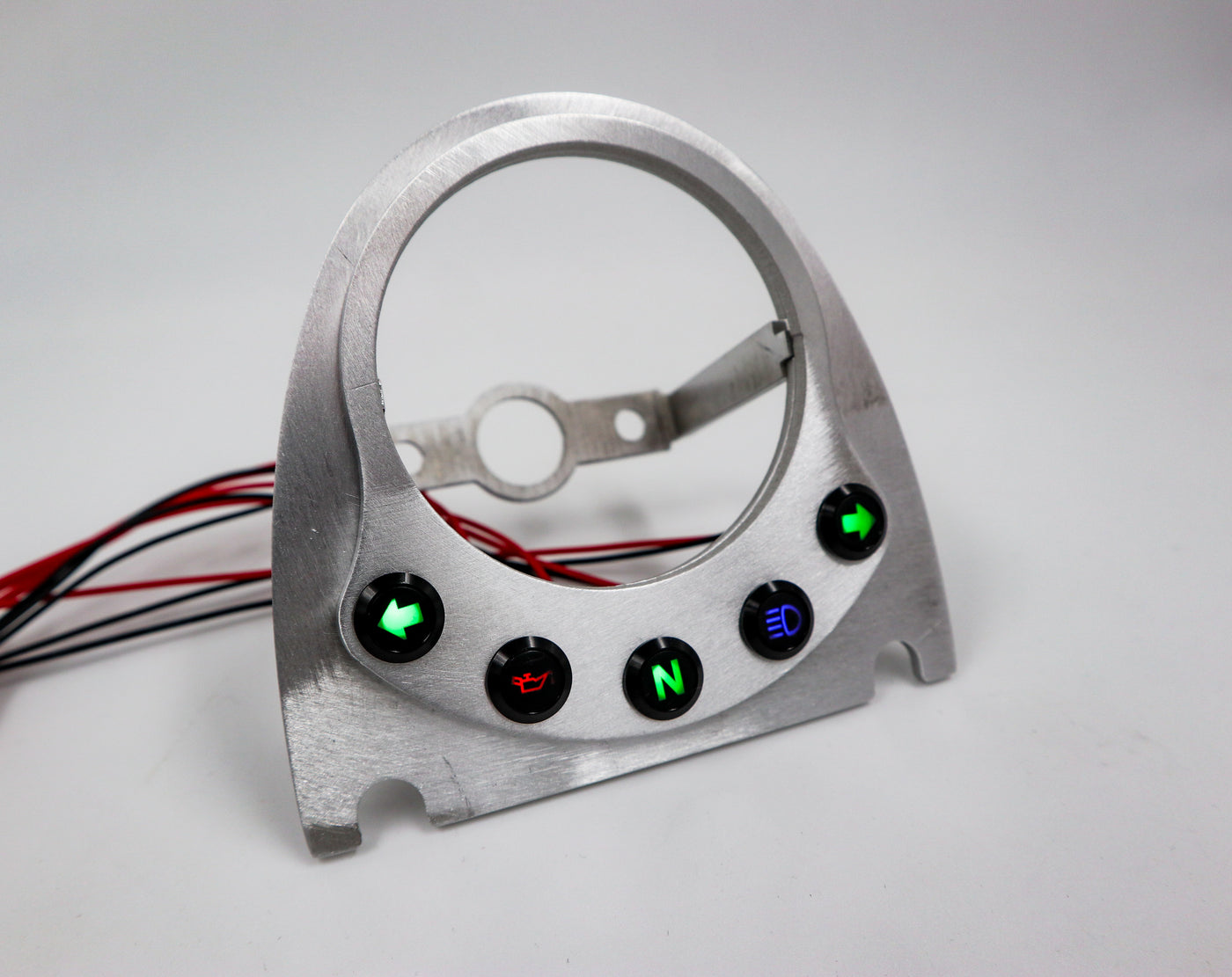 60mm Speedo Gauge Bracket With 5 Dash Lights (Gauge Not Included)