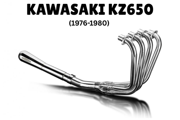 Delkevic Kawasaki Z650B (76-80) Reverse Cone Exhaust System