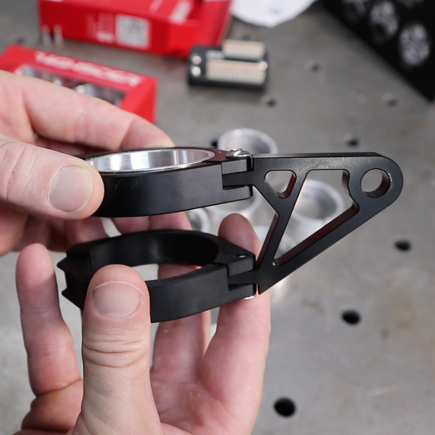 HIGHSIDER Headlight Bracket Set XS 49/ 50/ 52/ 54mm for cafe racer motorcycle builds