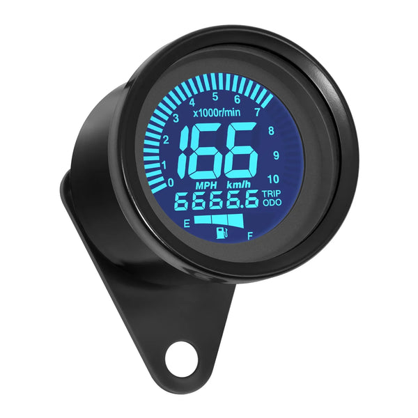 LDC Motorcycle Speedometer 66mm (7 Selectable Colours)