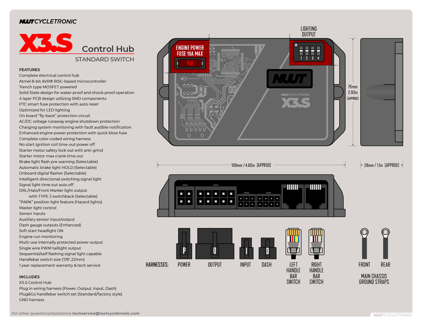 
                  
                    X3.S Electrical Control Hub - With Factory Style Handlebar Controls
                  
                