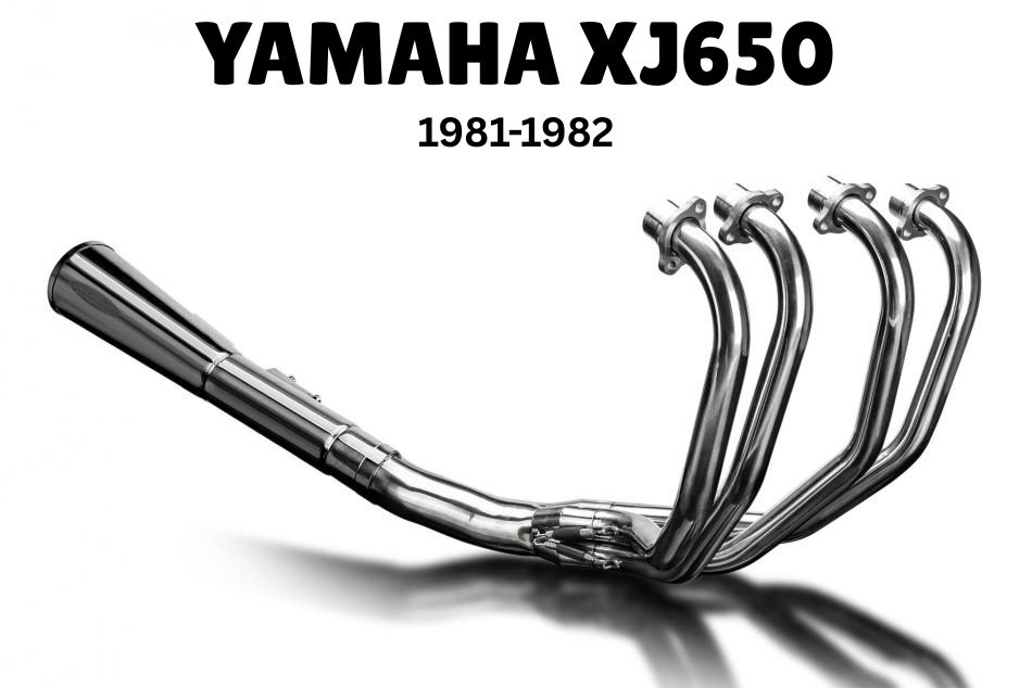YAMAHA XJ650 SECA 1981-1982 4-1 MEGAPHONE STAINLESS STEEL EXHAUST SYSTEM for cafe racer motorcycle builds