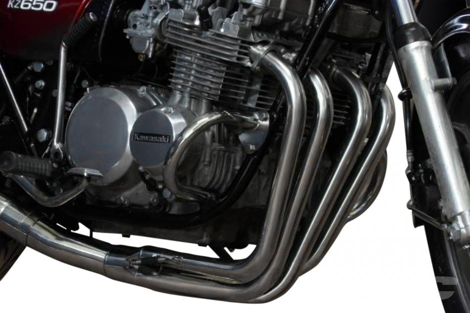 
                  
                    KAWASAKI Z650B KZ650B Z650C 76-80 STAINLESS EXHAUST SYSTEM  - REVERSE CONE
                  
                
